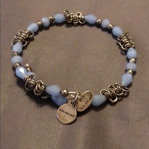 Alex and Ani Blue and Silver Bracelet